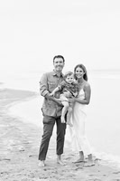 On the beach with the McGrath Fam